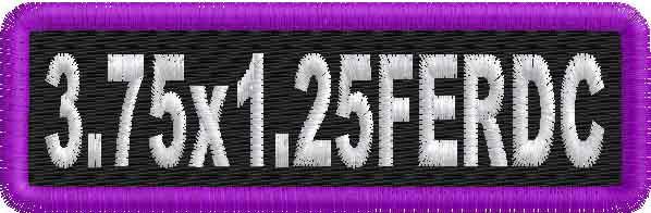 3.75in x 1.4in Name Patch Round Corners - FE