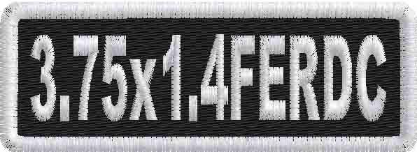 3.75in x 1.4in Name Patch Round Corners - FE