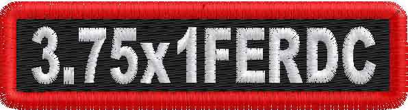 3.75in x 1.4in Name Patch Round Corners - FE