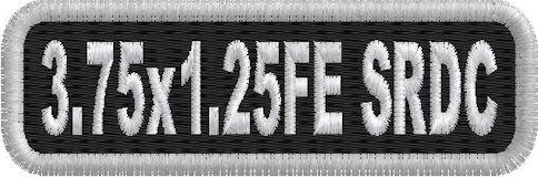 3.75in x 1.25in Name Patch Standard Round Corners - FE