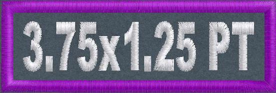 3.75in x 1.25in Name Patch - PT