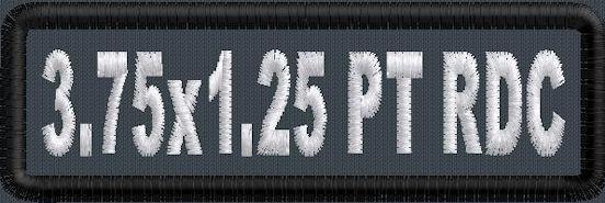 3.75in x 1.25in 1-LINE Name Patch RD Corner - PT