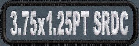 3.75in x 1.25 Name Patch Standard Round Corner - PT