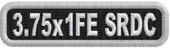 3.75in x 1in Name Patch Standard Round Corners - FE