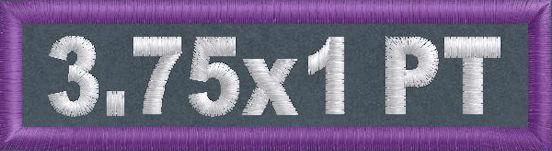 3.75in x 1in Name Patch - PolyTwill