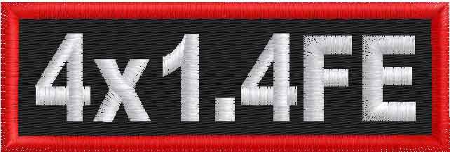 4in x 1.4in Name Patches - FE