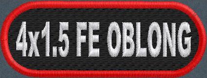 4in x 1.5in Oblong Name Patch - FE