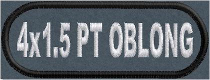 4in x 1.5in Oblong Name Patch - Polytwill