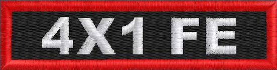 Custom 4in. x 1 Name Patches Full Embroidered