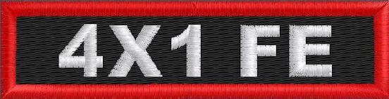 Custom 4in. x 1 Name Patches Full Embroidered