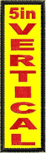 5in x 1.5in Vertical - Horizontal Patch - PT 5in x 1.5in Vertical - Horizontal Patch - PT