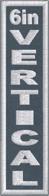 6in x 1.5in Vertical - Horizontal Patch - PT 6in x 1.5in Vertical - Horizontal Patch - PT