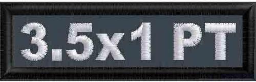 3.5in x 1in Name Patch 1-Line - PT