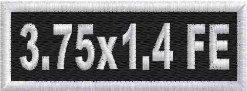 3.75in x 1.4in Name Patches - FE