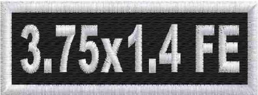 3.75in x 1.4in Name Patches - FE 3.75in x 1.4in Name Patches - FE