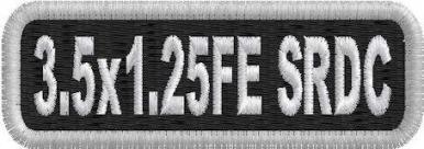 3.5x1.25 Standard Round Corner Full Embroidered Name Patch