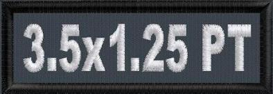 3.5x1.25 PolyTwill Name Patch 1-Line