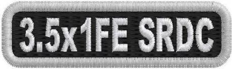 3.5in x 1in Name Patch SRDC 1Line - FE