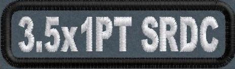 3.5in x 1 in PolyTwill Standard Round Corner Name patch 3.5in x 1 in PolyTwill Standard Round Corner Name patch