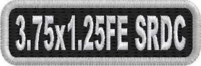 3.75in x 1.25in Name Patch Standard Round Corners - FE