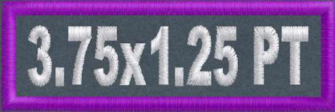 3.75 x 1.25 Custom Name Patch POLYTWILL