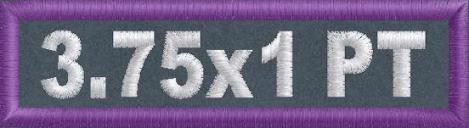 3.75in x 1in Name Patch - PolyTwill 3.75in x 1in Name Patch - PolyTwill