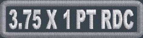 3.75 x 1 Polytwill Name Patch Round Corners 3.75 x 1 Polytwill Name Patch Round Corners