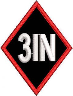3in Diamond Patch Full Embroidered