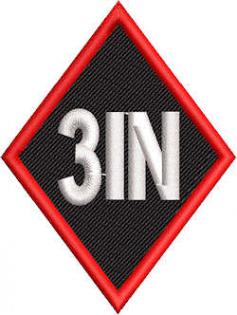 3in Diamond Patch Full Embroidered