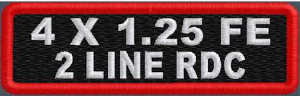 Custom 4in. x 1.25 Name Patch Full Embroidered