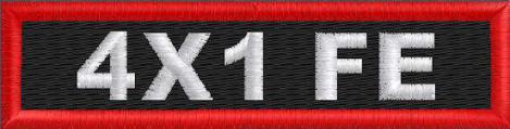 Custom 4in. x 1 Name Patch Full Embroidered