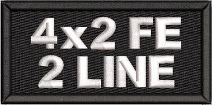 4x2 Name patch with 2 Lines - FE