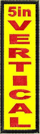 5in x 1.5in Vertical - Horizontal Patch - PT