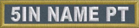 5in. x 1in. Name Patch - PolyTwill 5in. x 1in. Name Patch - PolyTwill