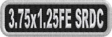 3.75in x 1.25in Name Patch Standard Round Corners - FE