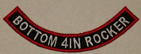 4in Full Embroidered - Bottom Rocker