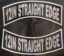 12in. Straight Edge PolyTwill Rocker Set