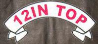 12in PolyTwill ARCHED Ribbon Rocker - TOP 12in PolyTwill ARCHED Ribbon Rocker - TOP