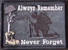 Always Remember Never Forget Soldiers Cross Patch Always Remember Never Forget Soldiers Cross Patch