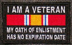 I Am A Veteran Patch I Am A Veteran Patch