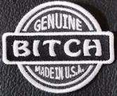 Genuine Bitch Patch - Black-White