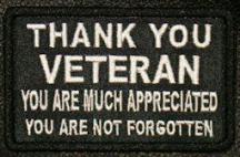 Thank You Veteran Patch