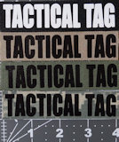 4inx1in Non-Embroidered Tactical Tag w/Velcro