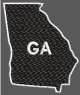 United States Georgia Full Embroidered