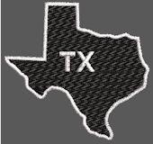United States Texas Full Embroidered