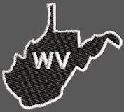 United States West Virginia Full Embroidered