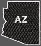 United States Arizona Full Embroidered