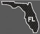 United States Florida Full Embroidered