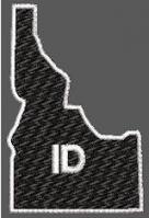 United States Idaho Full Embroidered