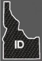 United States Idaho Full Embroidered